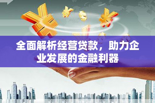 鹿谷全面解析经营贷款，助力企业发展的金融利器