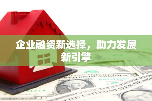 鹿谷企业融资新选择，助力发展新引擎