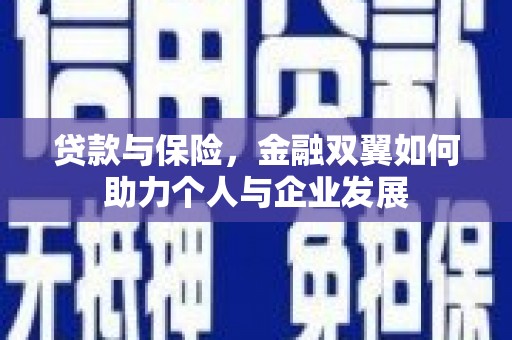 鹿谷贷款与保险，金融双翼如何助力个人与企业发展