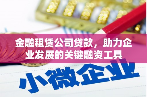 鹿谷金融租赁公司贷款，助力企业发展的关键融资工具
