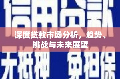 鹿谷深度贷款市场分析，趋势、挑战与未来展望