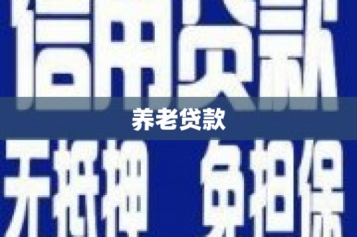 鹿谷养老贷款