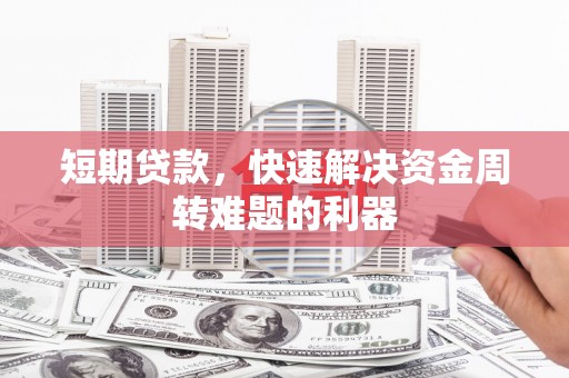 鹿谷短期贷款，快速解决资金周转难题的利器