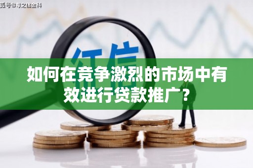 鹿谷如何在竞争激烈的市场中有效进行贷款推广？