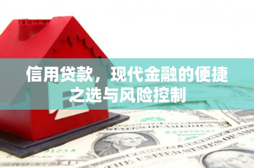 鹿谷信用贷款，现代金融的便捷之选与风险控制