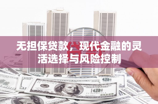 鹿谷无担保贷款，现代金融的灵活选择与风险控制