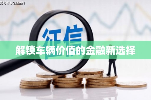 鹿谷解锁车辆价值的金融新选择