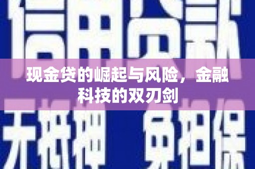 鹿谷现金贷的崛起与风险，金融科技的双刃剑