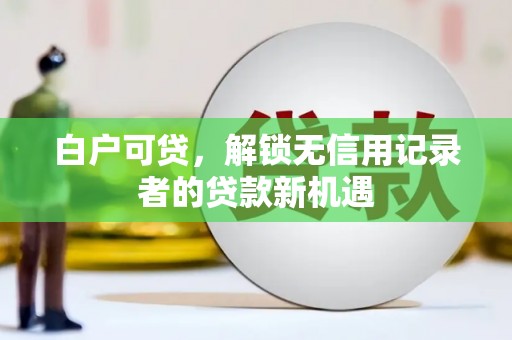 鹿谷白户可贷，解锁无信用记录者的贷款新机遇