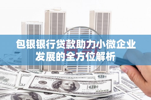 鹿谷包银银行贷款助力小微企业发展的全方位解析