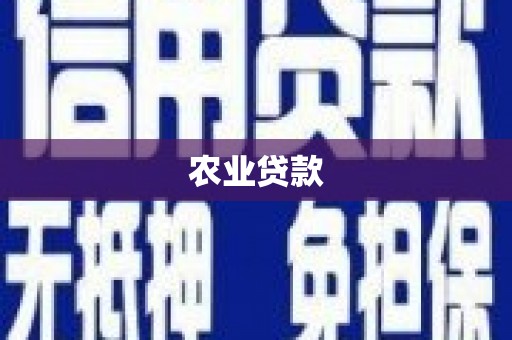 鹿谷农业贷款