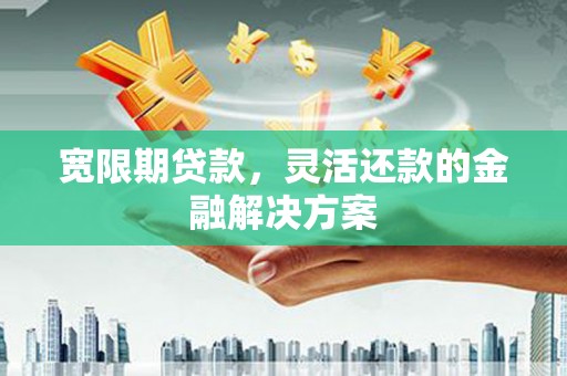 鹿谷宽限期贷款，灵活还款的金融解决方案