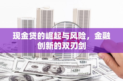 鹿谷现金贷的崛起与风险，金融创新的双刃剑