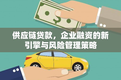 鹿谷供应链贷款，企业融资的新引擎与风险管理策略