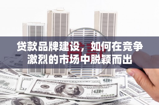 鹿谷贷款品牌建设，如何在竞争激烈的市场中脱颖而出