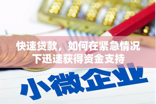 鹿谷快速贷款，如何在紧急情况下迅速获得资金支持