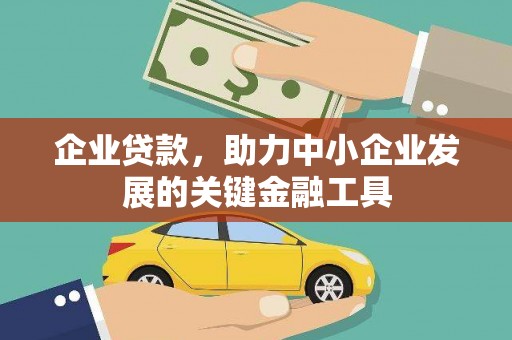 鹿谷企业贷款，助力中小企业发展的关键金融工具