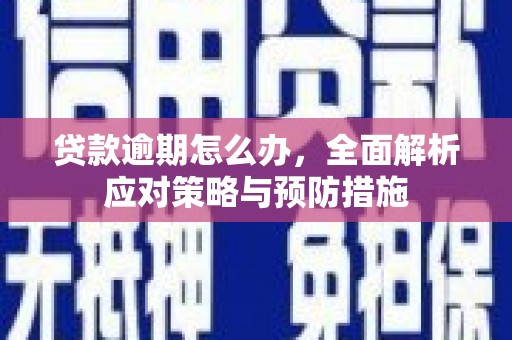 鹿谷贷款逾期怎么办，全面解析应对策略与预防措施