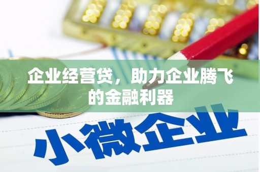 鹿谷企业经营贷，助力企业腾飞的金融利器