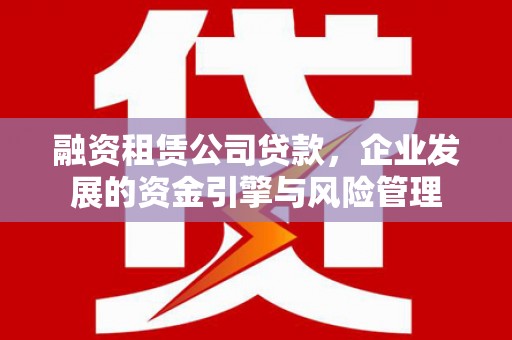 鹿谷融资租赁公司贷款，企业发展的资金引擎与风险管理