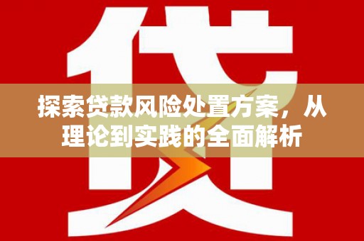 鹿谷探索贷款风险处置方案，从理论到实践的全面解析