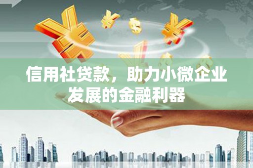 鹿谷信用社贷款，助力小微企业发展的金融利器