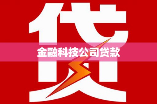 鹿谷金融科技公司贷款