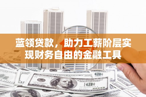 鹿谷蓝领贷款，助力工薪阶层实现财务自由的金融工具