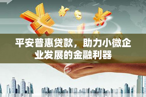 鹿谷平安普惠贷款，助力小微企业发展的金融利器