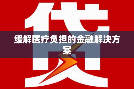 鹿谷缓解医疗负担的金融解决方案
