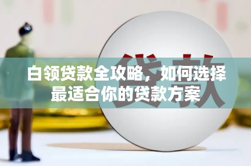 鹿谷白领贷款全攻略，如何选择最适合你的贷款方案