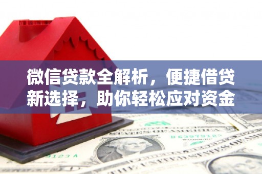 鹿谷微信贷款全解析，便捷借贷新选择，助你轻松应对资金需求